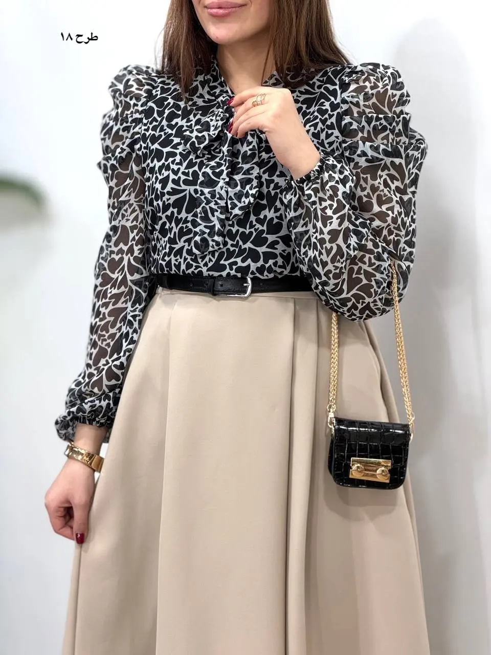 شومیز حریر مجلسی مهلا 4982